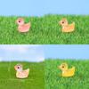 Adorable Glow-in-the-dark Resin Duck Figurine For Creative Decor Accessories