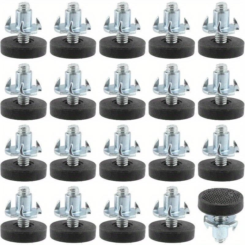 20PCS Stainless Steel Adjustable Leveling Furniture Legs - Heavy Duty Non-Slip Base for Tables/Chairs/Cabinets/Sofas