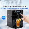 Ice Maker with Water Dispenser, Ice Maker, 12kg In 24h, 9 Ice Cubes In 6-10 Minutes, 25.2x38.9x36.3cm, Black