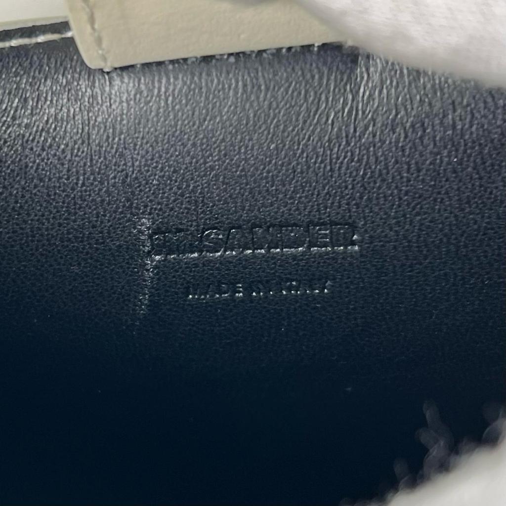 Pristine JIL SANDER Shoulder Bag Tangle SM White Leather Women Used