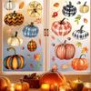 6PCS Fall Window Cling Plastic For Living Room Bedroom Seasonal Decoration