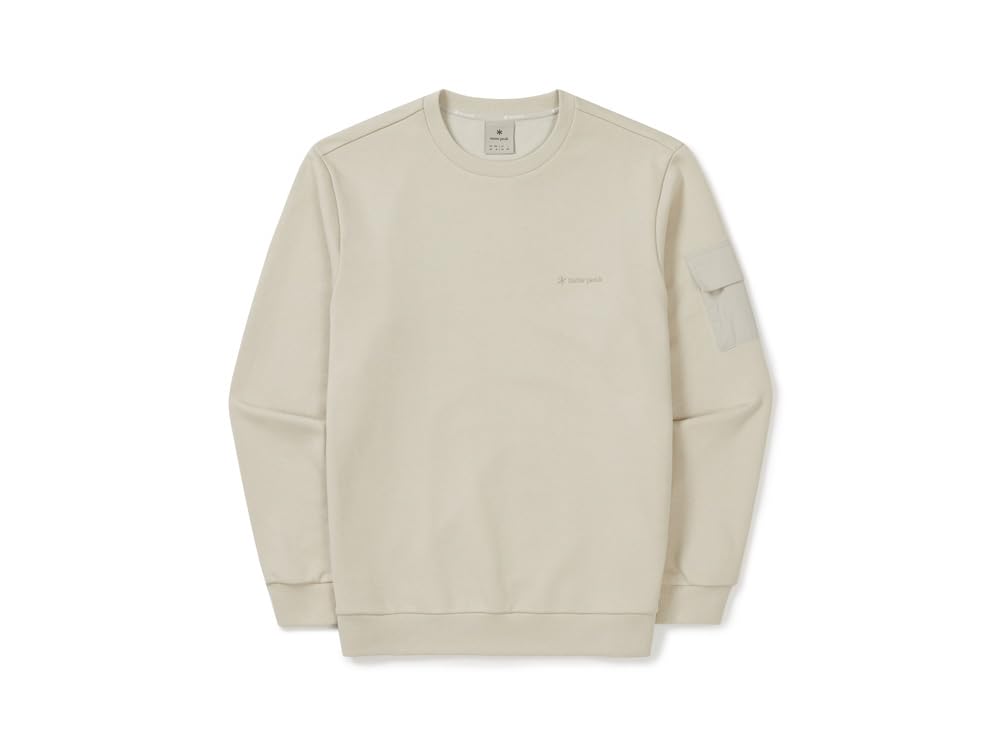 Snow Peak Land Pocket Sweatshirt Light Size XL GS-S25FMFHT60, Top, Sweatshirt, Men's/Women's, Beige,