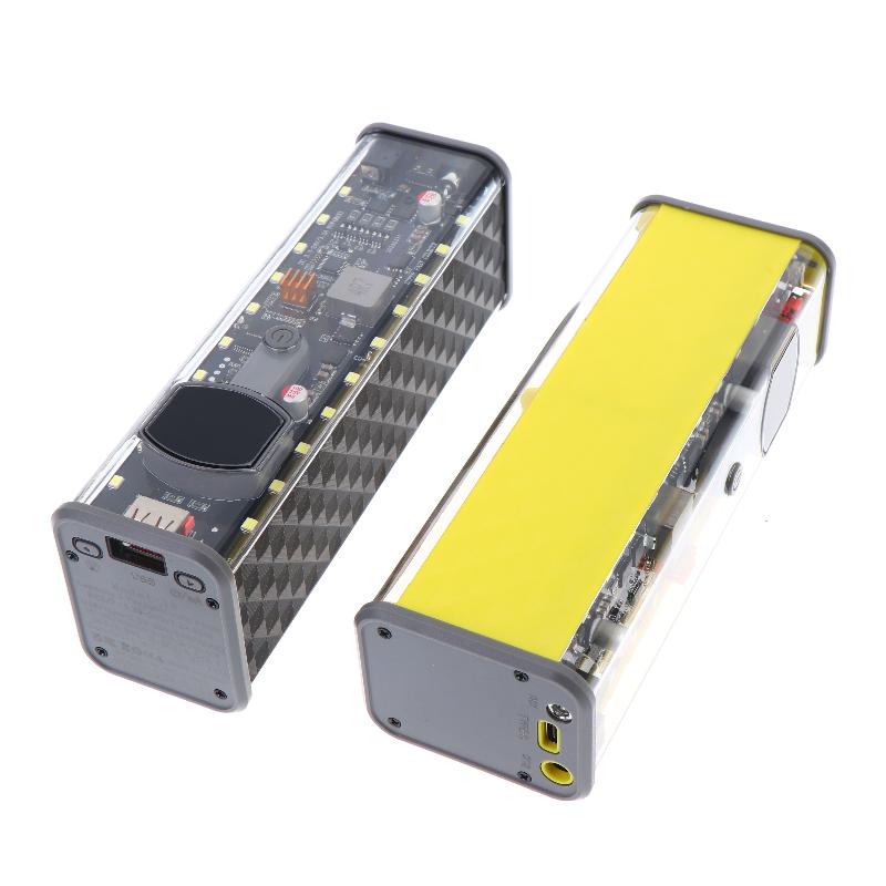 18650 Battery Storage Box 8 Cell PD 45W Fast Charging Power Bank Case DIY Rechargeable Kit for Camping Business Trips
