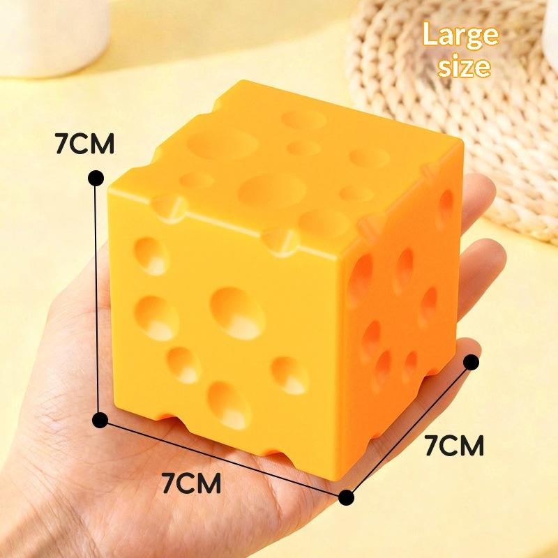 1Pcs Soft Butter Cheese Fidget Toys Square Cheese Squeeze Toys Slow Rebound Push Stress Relief Sensory Toy Christmas Present