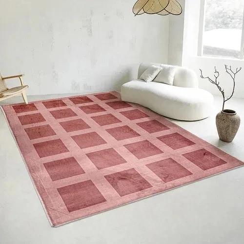 

Nordic Modern Plaid Washable Soft Non-slip Carpet for Living Room Entrance Floor Area Doormat Decor 60*90cm