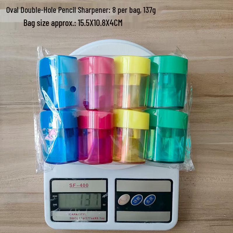 Double-Hole Manual Rotary Pencil Sharpener - Student Stationery