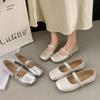 Late Evening Breeze Gentle Shoes Flat Single Shoes Women's Summer 2025 New Mary Jane Women's Shoes with Skirts Soft-soled Small Leather Shoes