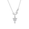 Women's Sterling Silver Star Zircon Tassel Necklace - Luxury Fashion Clavicle Chain