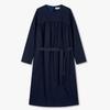 Shirring Dress With Back Neck Tie Ribbon  9105341115ct 