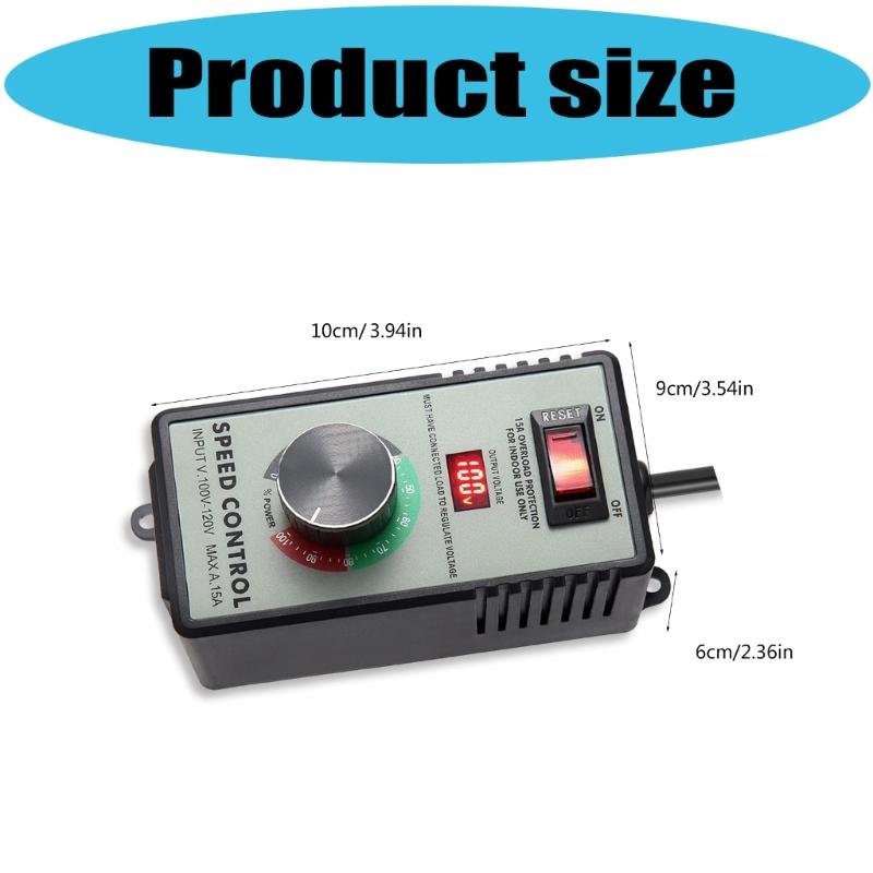 Industrial AC Motor Speed Controllers 10A UK Motor Speed Regulator for Machinery & Appliance Adjustments