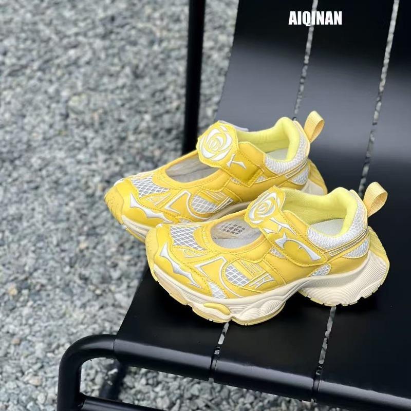 Niche design dad shoes women's platform casual shoes spring new Velcro pair of shoelaces sports