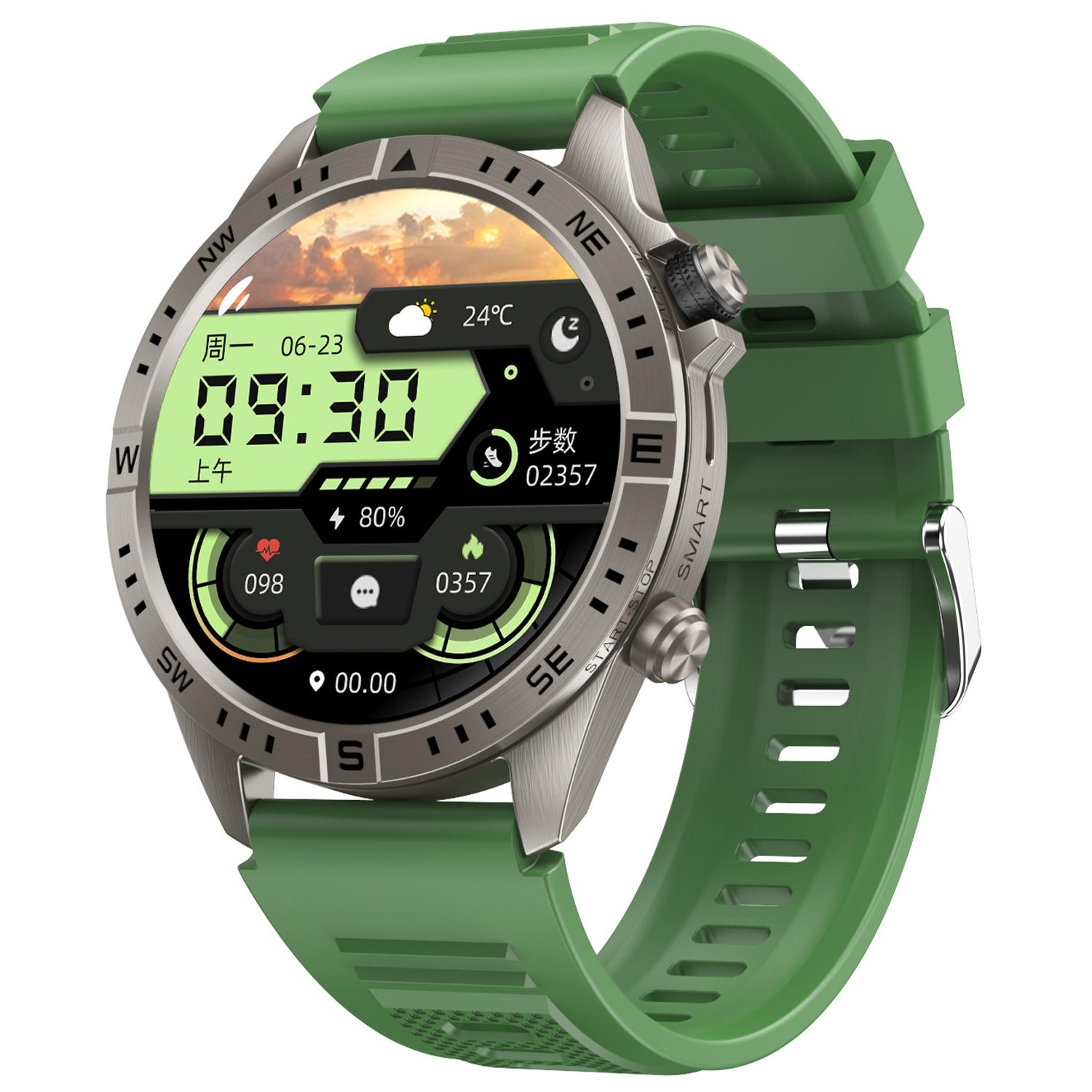 

CY800 1,6-дюймовий спортивний годинник з підтримкою Bluetooth-дзвінків Водонепроникний розумний годинник Моніторинг серцевого ритму та сну Green