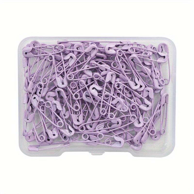 120Pcs Safety Pins Colored Metal Safety Pins with Storage Box Small Safety Pins for Clothes DIY Crafts Pins Sewing Accessories
