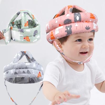 Infant Toddler Cartoon Mesh Safety Helmet Baby Kids Head Protection Hat for Walking Crawling Children Learns To Walk Bump Caps