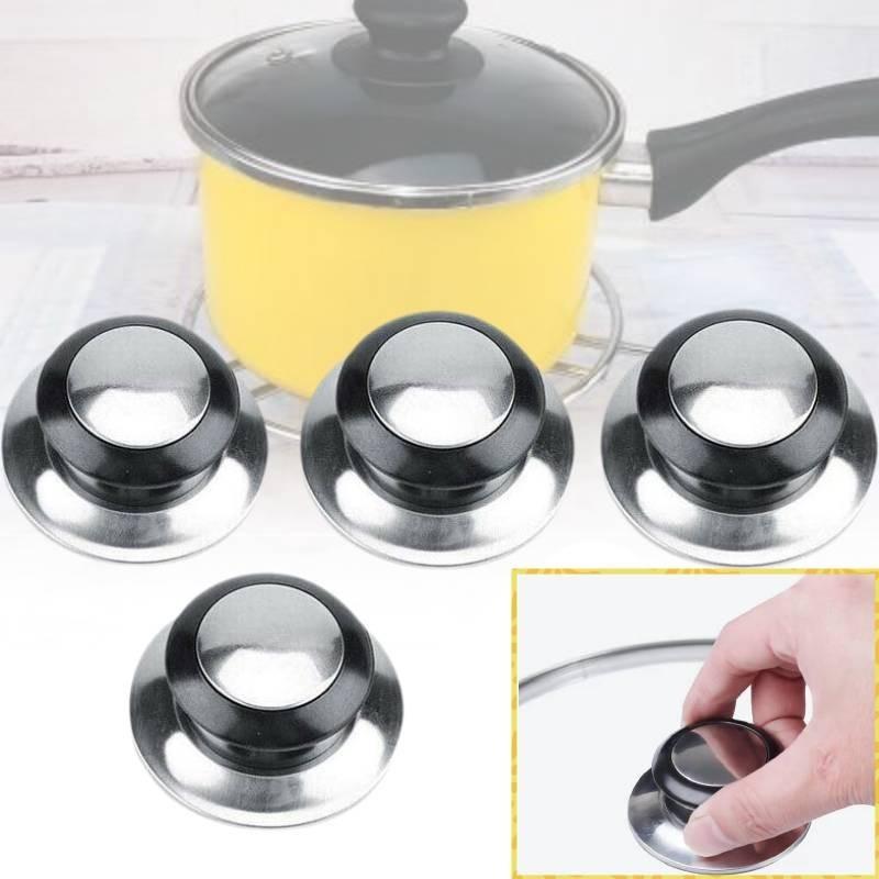 Premium Electric Wood Pot Lid Knob With Elegant Stainless Steel Top For Perfect Cooking