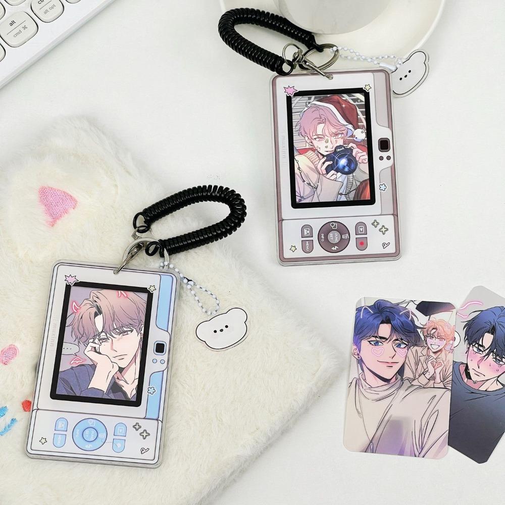Cute 3 Inch Photocard Holder Kpop Acrylic Photo Card Case Mobile Phone/camera Shape Idol Card Protector