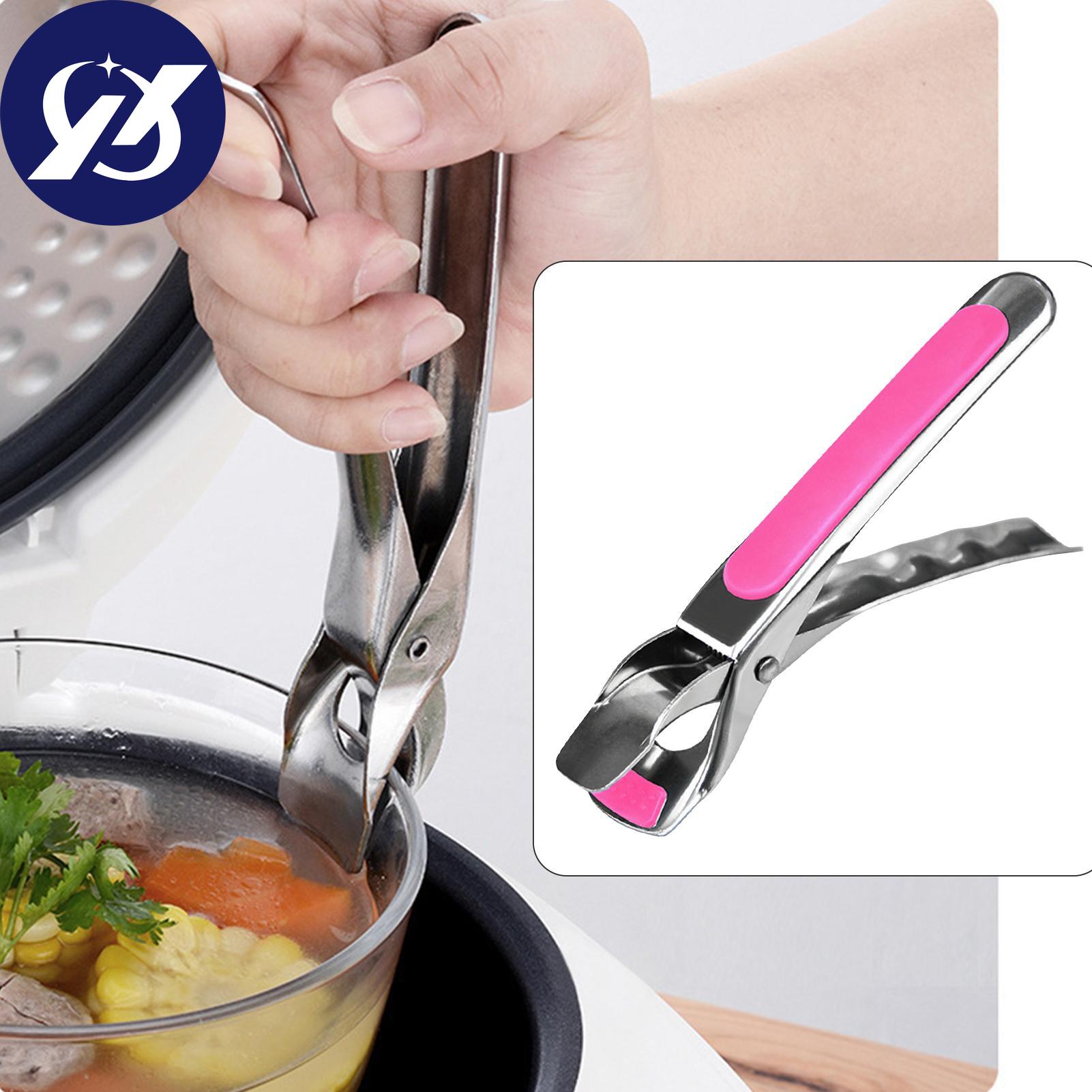 

Силиконовая ручка, нескользящая кастрюля, захват для сковороды, зажим для тарелки, зажим для чаши, щипцы для ретривера, кухонный инструмент, фритюрница, инструмент для кемпинга