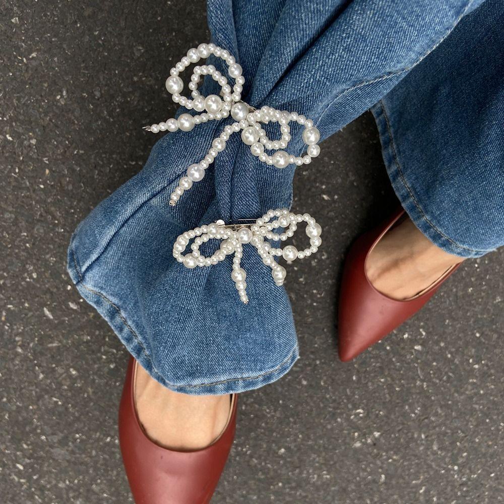 Heart Trouser Leg Decorative Brooch Detachable Fixed Clothes Pin  Clothing Accessories