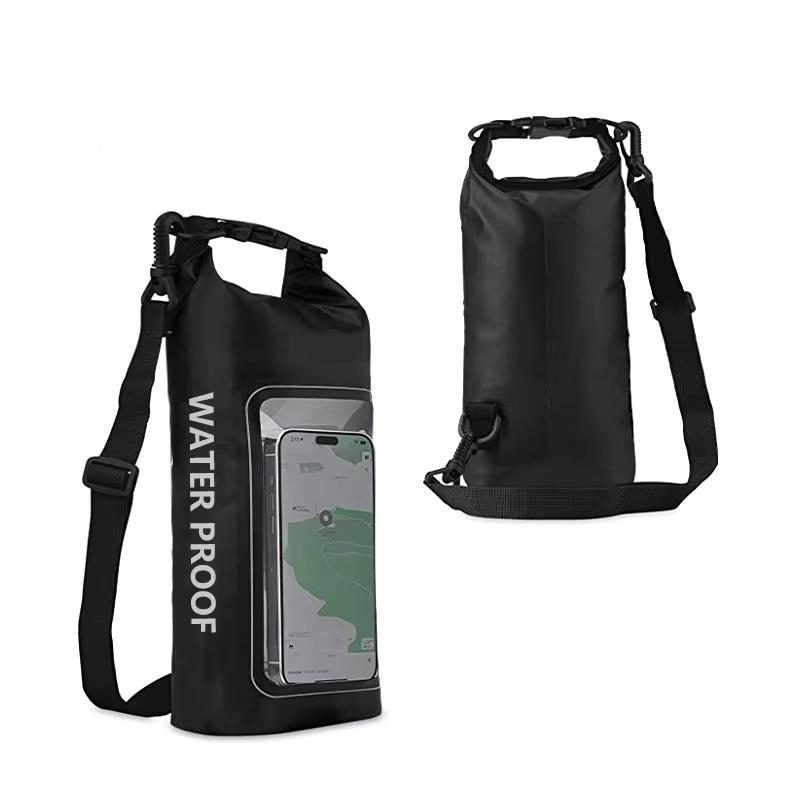 2L Wasserdichter Trockensack für Schwimmen Kajakfahren Trekking Rafting Surfen Bootfahren Tragbarer Touchscreen Outdoor Aufbewahrungsrucksack
