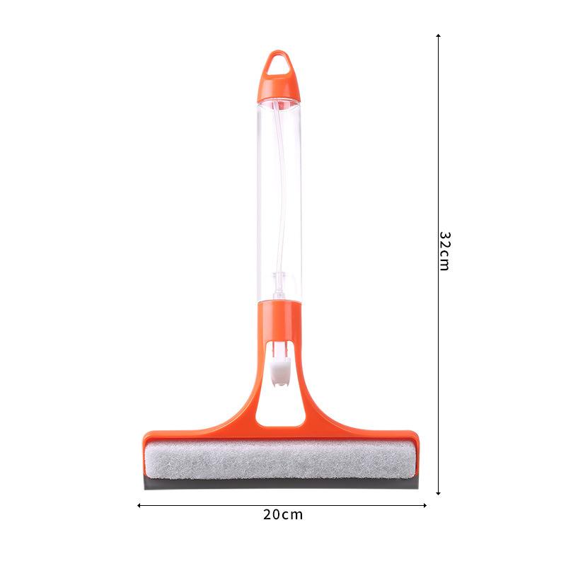 1PC silicone integrated water spray glass scraper, household window scraper, three-in-one wiper, with its own water spray glass cleaning artifact