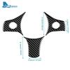 Real Soft Carbon Fiber Sticker LHD RHD Car Steering Wheel Button Trim For Alfa Romeo 159 2005-2017 2018