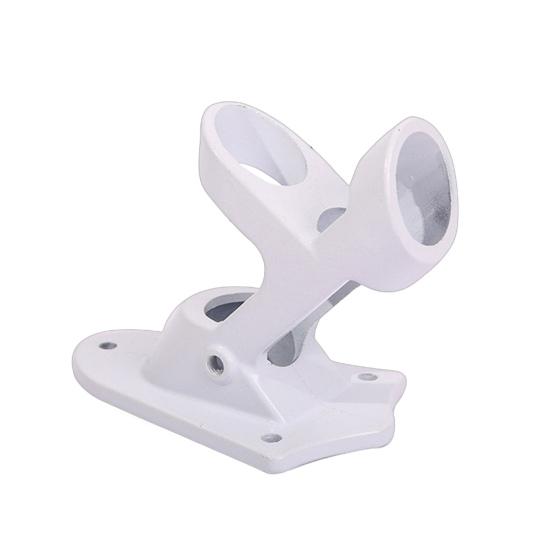 Flag Pole Holder Heavy Duty Flag Pole Mounting Bracket 45-degree Angle Metal Flag Mount for Outdoor Wall Porch House Boat Flag Banner Mounting