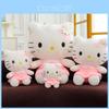 Adorabile Gatto Kt Floreale Peluche Grande Bambola Con Morbido Riempimento in Cotone PP