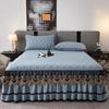 Luxury Cotton Lace Bed Skirt Bedspread Thick Removable Bed Skirt Style Bed Sheets Embroidery Cotton European-style Bed Spreads