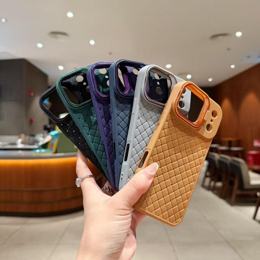 17 Applicable iPhone16 Pro Lens Holder Braided 15 Mobile Phone Case 14 Apple 13pm Protective Case 12/11