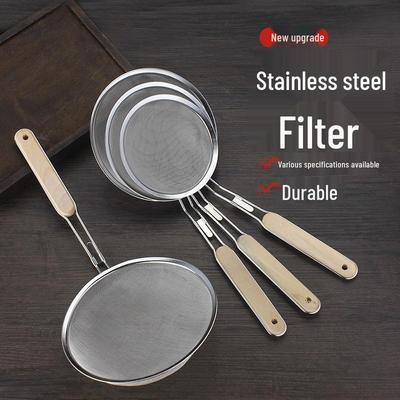 Colino e Schiumarola in Acciaio Inossidabile Ultra-Fine per Pasta, Ravioli, Latte di Soia, Succhi e Frittura
