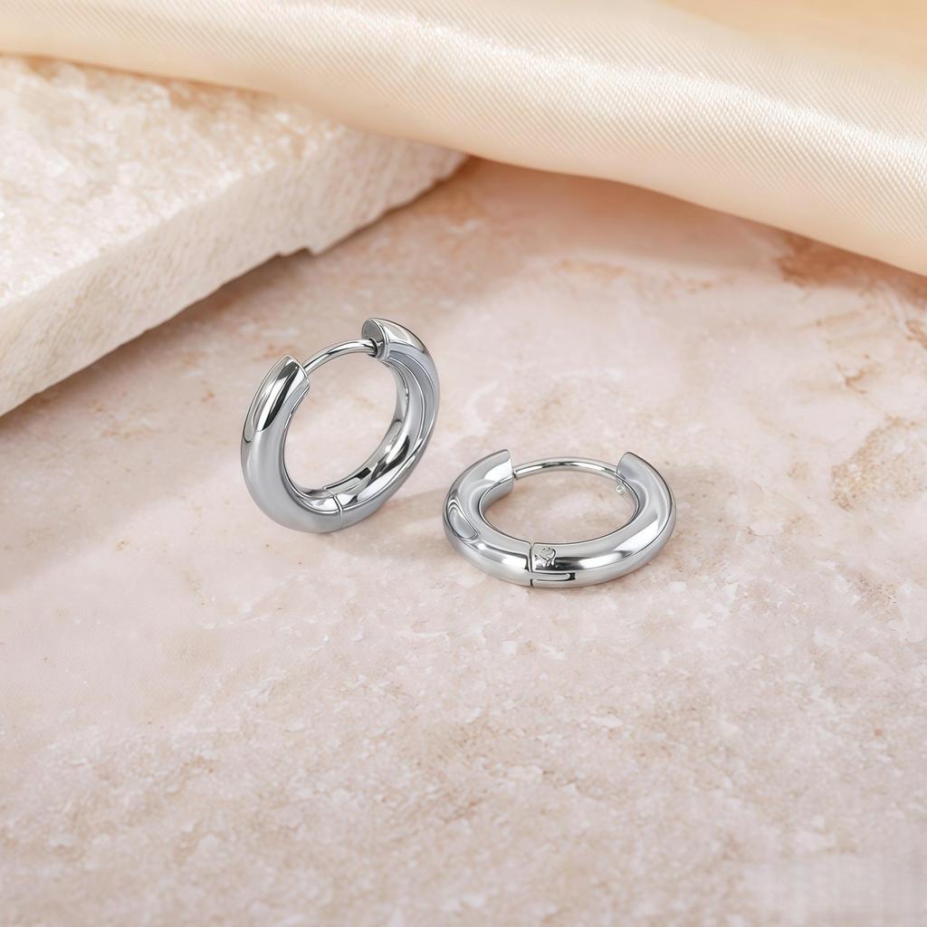 Luxurious Non-Fading European & American Style Hoop Earrings