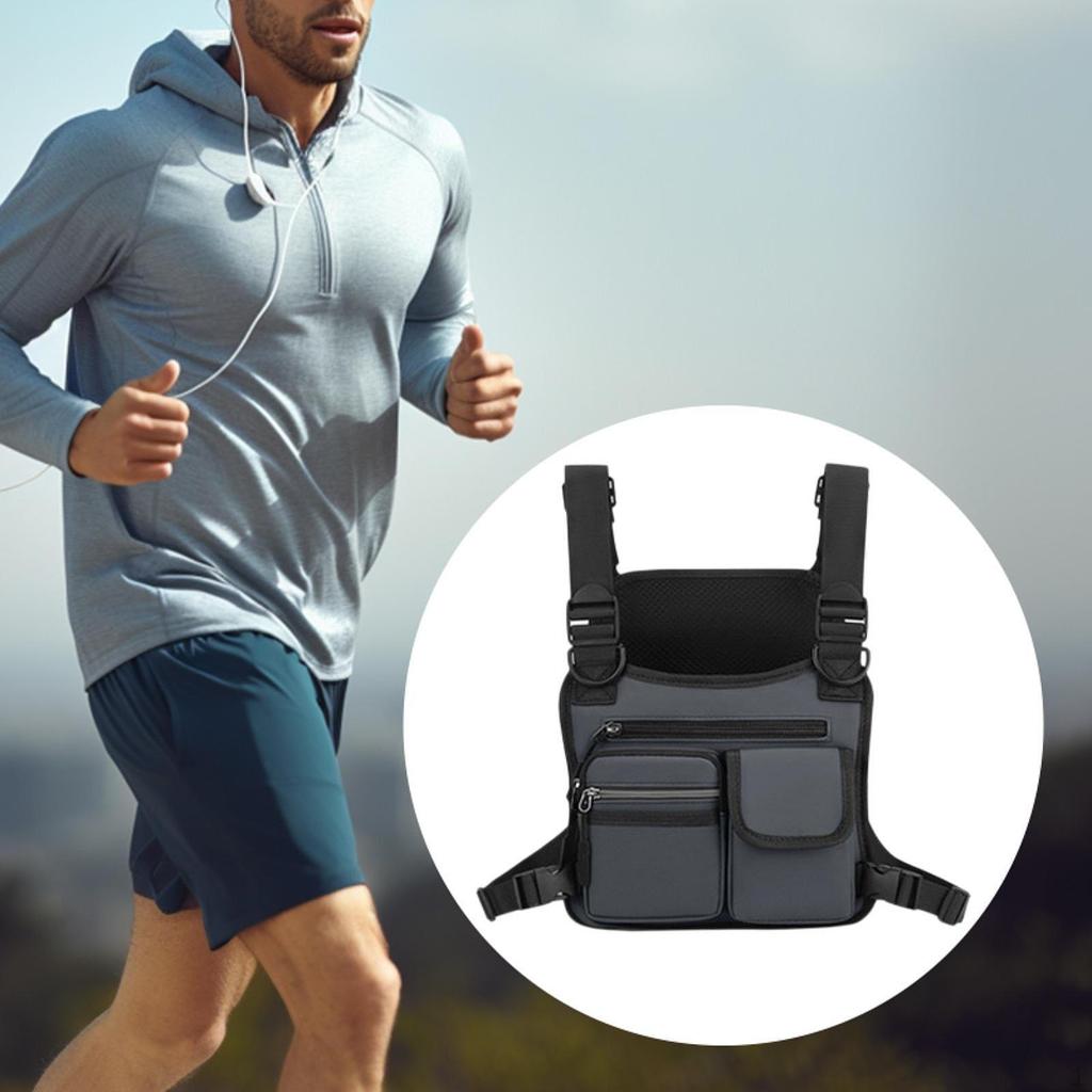 Chest Rig Bag Lightweight Front Pack for Fishing Outdoor Activities Walking