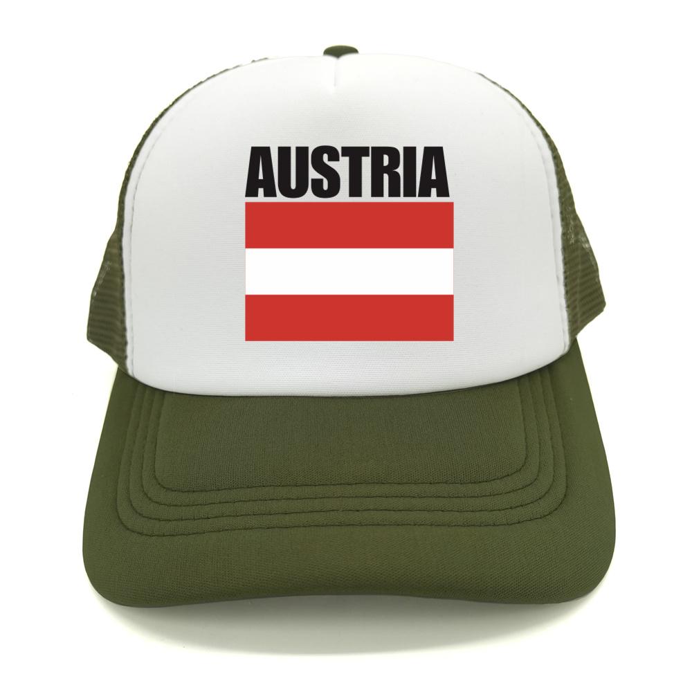Cappellino da Baseball Bandiera Austriaca Fresco Estivo Unisex Rete Traspirante Cappello per Fan del Paese Cappellino Trucker Unisex Cappellini in Rete Traspirante per Esterno