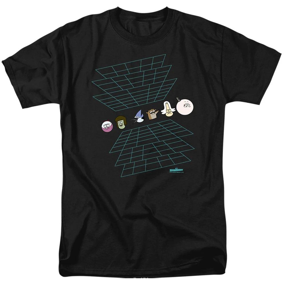 Regular Show Regular Grid Licensed Adult T-Shirt XS