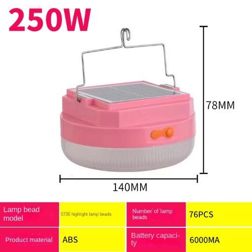 Solar Outdoor Tent Camping Light Charging Emergency Light Portable High Brightness LED Night Market Stall Lighting