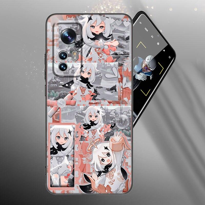 Game Genshin Impact Phone Case For Xiaomi Mi 10T 11i 11T Note 10 11 Lite NE F1 POCO F3 M3 X3 GT NFC M4 X4 Pro 5G Black Cover