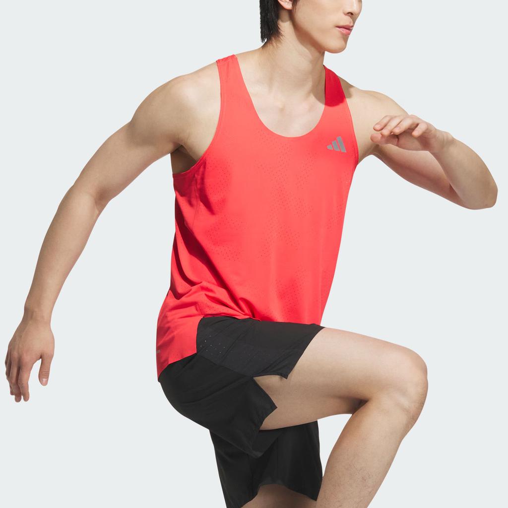 Adidas Climacool Running Tank Top Unisex Bright Red/Dark Silver Gray JZ2151