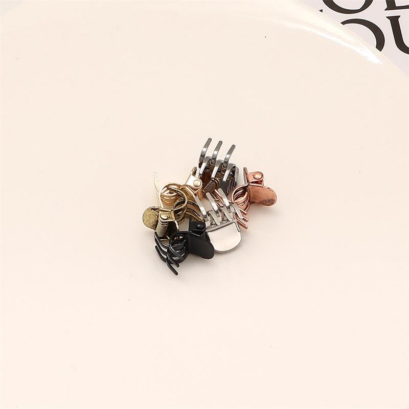 Fashion Women Hair Claw Small 1.5cm Metal Hair Clips Colorful Solid Color Cute Claw Clip Girls Hair Accessories Hair Clip New