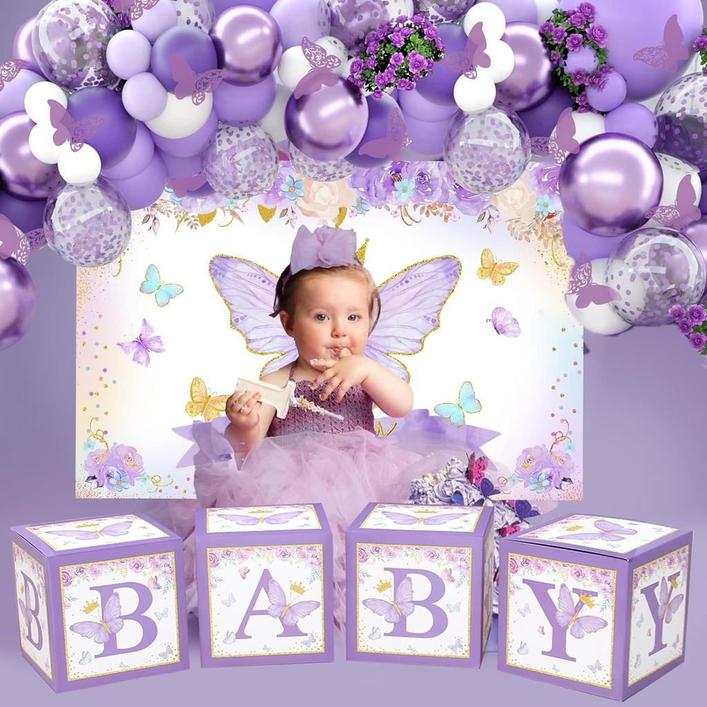 151PCS Purple Latex Balloon Set Suitable for Birthday Parties, Weddings, Valentine's Day Party Decoration
