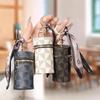 2024 Vintage Monogram Mini Münz- und Lippenstift-Schlüsselanhänger-Tasche