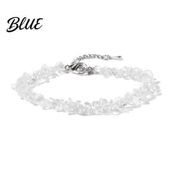 Durable Bracelet Women Irregular Beads Decor Adjustable Length Non-fading Wrist