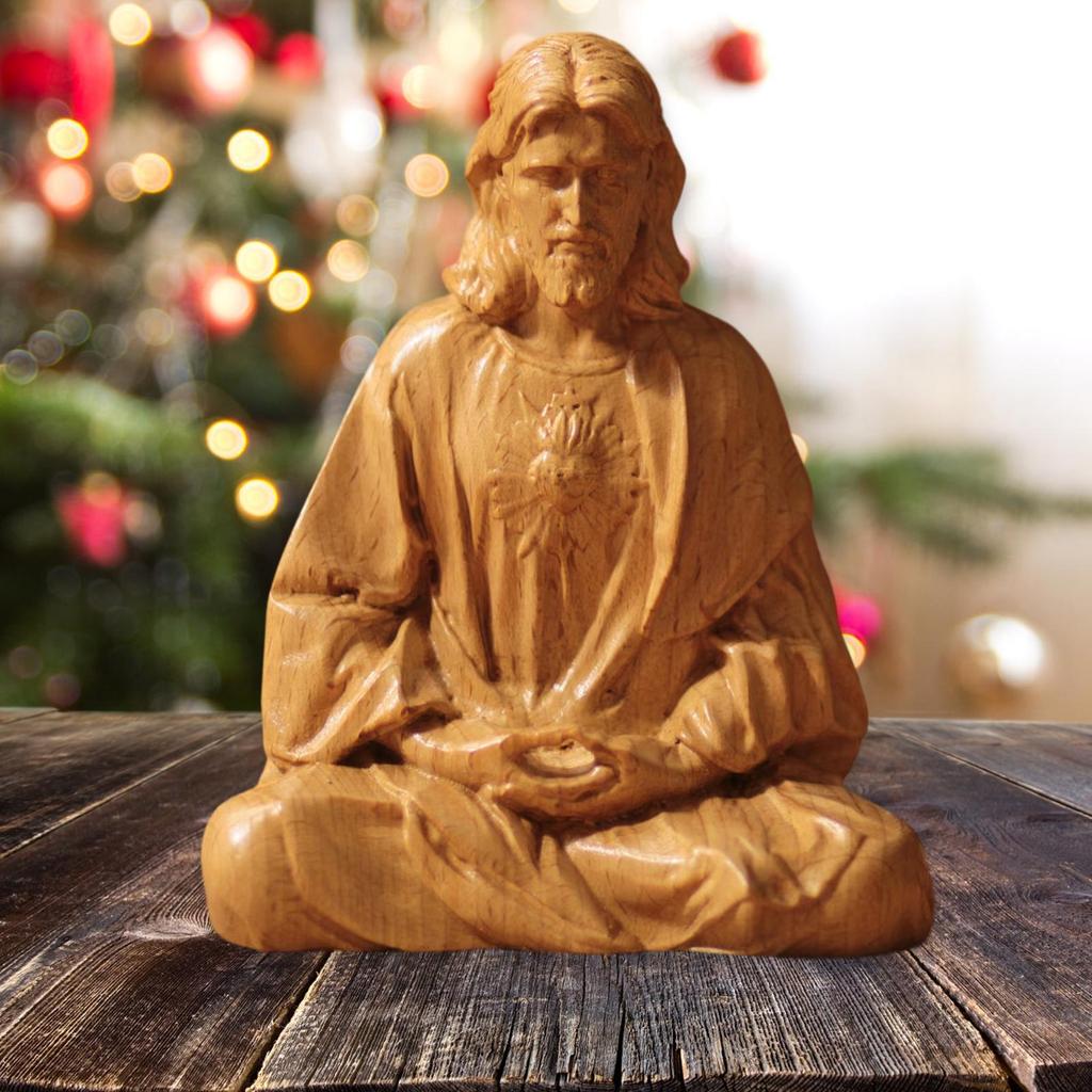 Sacred Jesus Statue Meditation Jesus Sacred Statues Catholic Figurines Christ Savior Jesus Statue Church Decoration for Parties