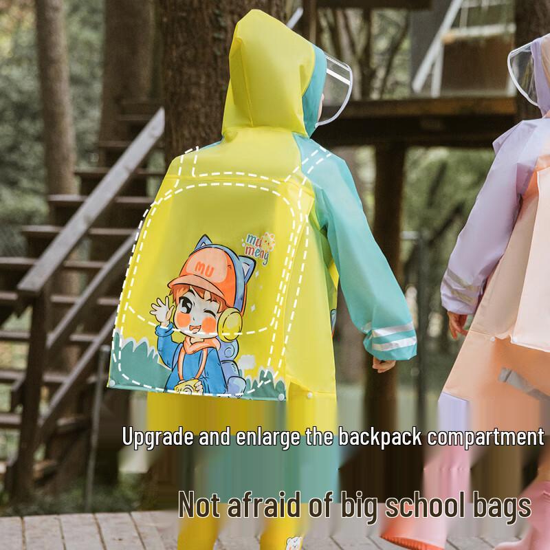 Mumu Kids Cartoon Waterproof Raincoat