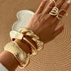 Design Sense Liquid Metal Smooth Spring Bracelet Geometric Ins Wind Texture Wide Bracelet Bracelet