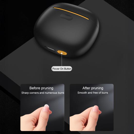 Electric Nail Clipper 2 Speed Automatic Nail Trimmer with LED Light Baby Rechargeable Kids Adults Seniors Toenails Fingernail Cutter Polisher