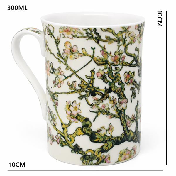 Van Gogh Blossoming Almond Tree 300ml Porcelain Mug Gift