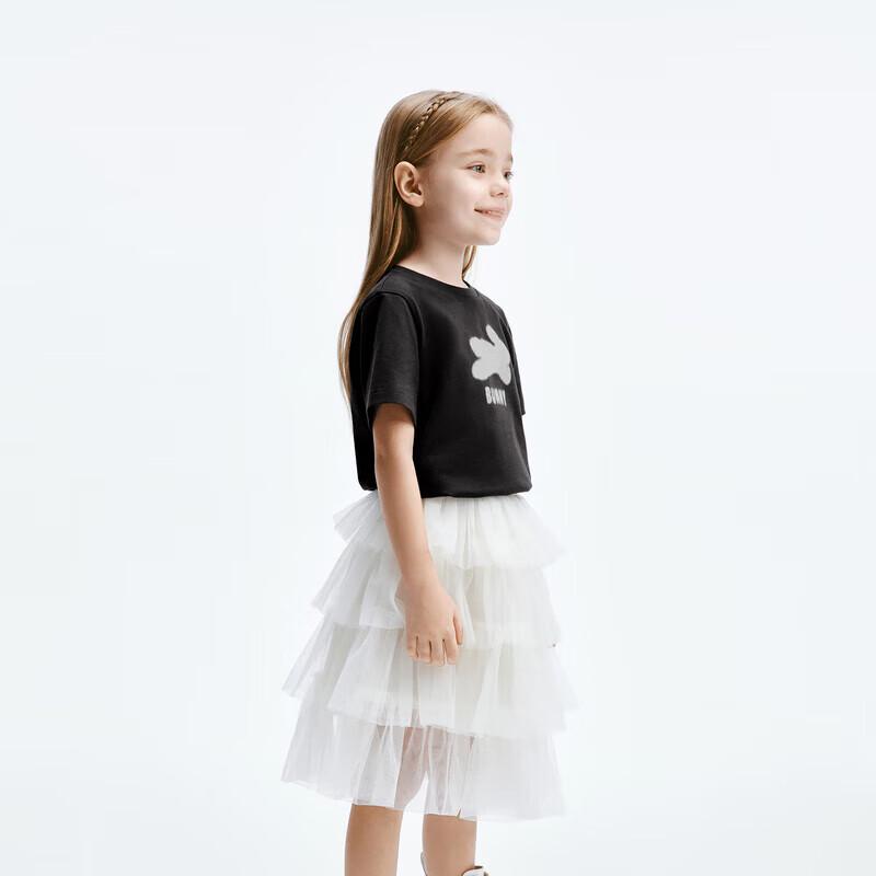 Little MO&Co. Girls  Rabbit Print Short-Sleeve T-Shirt 140