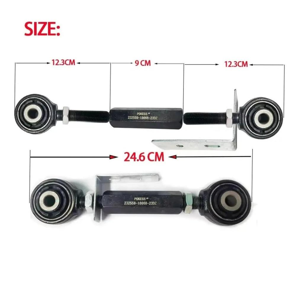 8G915K743AAA 2 Pcs Pokess Adjustable Rear Suspension Tie Bar Link Control Arm for Ford Mondeo 07-12 S-MAX 07-10