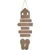 SAILINGSTORY Beach Wall Decor Nautical Coastal Hanging Wall Plaque Flip Flop Sign