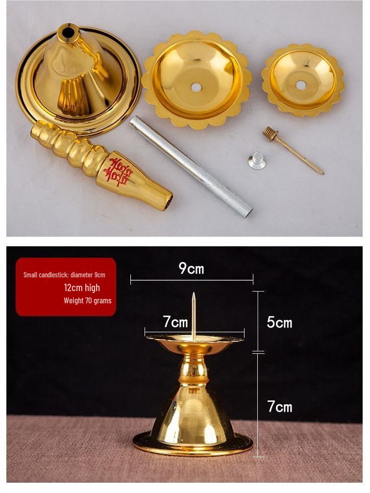 Buddha Alloy Candle Holder - Imitation Bronze Wedding & Home Decor